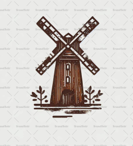 Rustikale Windmühle